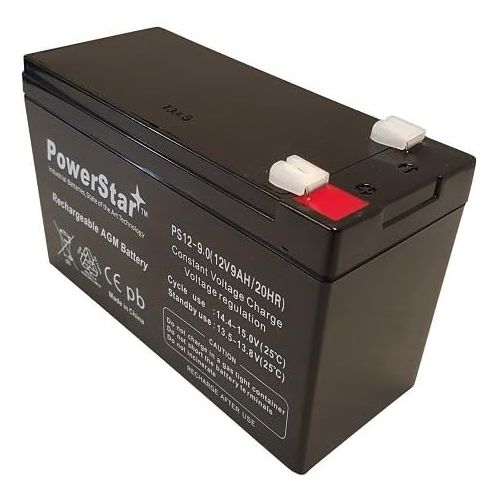  POWERSTAR 12V 7AH SLA Battery for Razor e200  e200s  e225  e300  e300s  e325-2PK