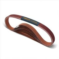 POWERTEC 1 x 30 Inch Sanding Belt, 4 Each of 60/80/120/180/240/400 Grits, 24PK, Aluminum Oxide Belt Sander Sanding Belt Assortment for WEN 6515T/ Bucktool Belt and Disc Sander, Woodworking (11127-2V)