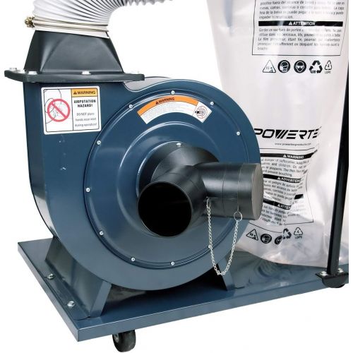  POWERTEC DC1512 1.5 HP Dust Collector