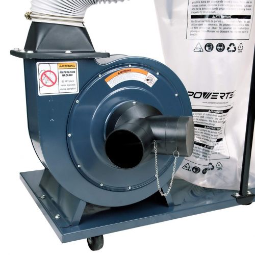  POWERTEC DC1512 1.5 HP Dust Collector