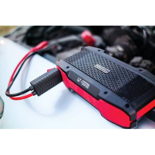  POWERALL Powerall PBJS16000WS 600-Amp Journey Jump Starter with 5-Watt Bluetoothi¿i¾ Speaker, 16,000mAh Power Bank & LED Flashlight