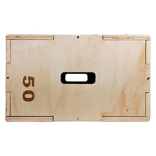  [아마존베스트]POWRX Plyobox Wooden Jump Box for Plyometric Training, Incl. Workout Sheet, Jump Box, Jumping Strength Trainer, Various Sizes