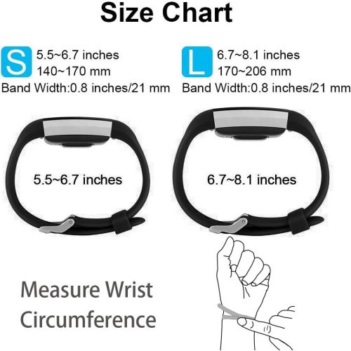  [아마존베스트]POY Replacement Bands Compatible for Fitbit Charge 2, Classic & Special Edition Adjustable Sport Wristbands