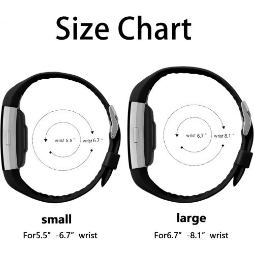  [아마존베스트]POY Replacement Bands Compatible for Fitbit Charge 2, Adjustable Breathable Wristbands with Air Holes Straps
