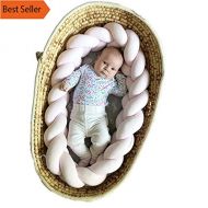 PPH3 Shine 1M/2M/3M Length Newborn Baby Bed Bumper Pure Weaving Plush Knot Crib Bumper Kids Bed...