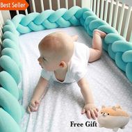PPH3 Shine 100/200CM Newborn Baby Bed Bumper Infant Room Decor Crib Protector Pacification Toy Pure Color...