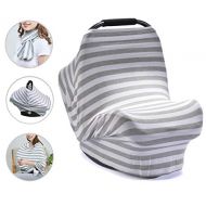 [아마존베스트]PPOGOO Nursing Cover for Breastfeeding Super Soft Cotton Multi Use for Baby Car Seat Covers Canopy...