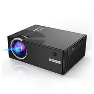 Projector, PRAVETTE Mini Portable Projector Home Entertainment Video 800x480 Resolution Support 1080P HDMI/USB/SD Fire TV Mac Pc iPhone Android Phone DVD Gaming Chormecast