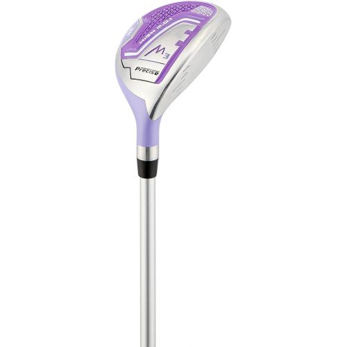  Precise M3 Petite Women’s Right Handed Complete Golf Club Set Includes 12* Driver, 3 Wood, 21* Hybrid, 6-9 Cavity Back Irons, Pitching Wedge, Putter, Deluxe Stand Bag & 3 Headcovers | Stylish Purple