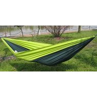 PRECORN Doppel-Hangematte Fallschirmtuch Sonnenschutz Schaukel Outdoor Balkon Camping-Hangematte