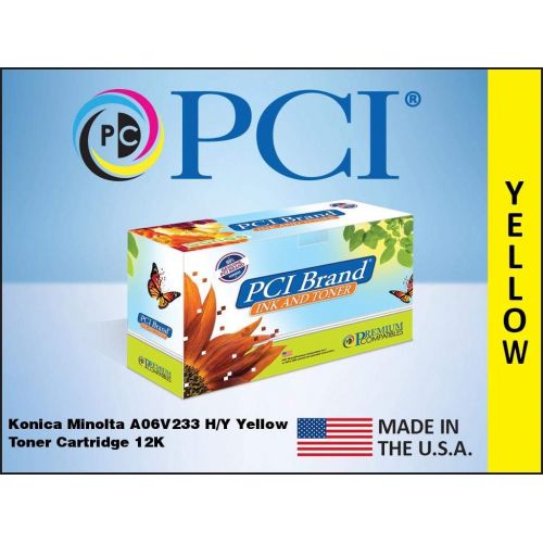  Premium Compatibles Inc. A06V233-PC Replacement Ink and Toner Cartridge for Konica Minolta Printers, Yellow