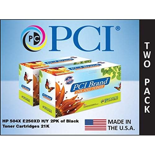  PREMIUM COMPATIBLES INC. Premium Compatibles CE250X-DRPC HP 504X E250XD HY Dual-Pack of Black LaserJet Toner Cartridges 21K