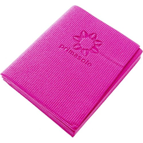  Primasole Folding Yoga Travel Pilates Mat 1/4 Thick Easy to Carry to Class Beach Park Travel Azalea