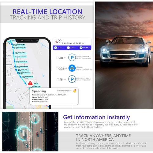  [아마존베스트]PrimeTracking Personal GPS Tracker- Mini, Portable, Track in Real Time - 4G LTE - SOS Button - Locator Tracking Device - for Kids, Spouses, Seniors, Pets, Cars, Trucks, Travel - Su