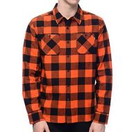 PRIMITIVE Primitive Herringbone Orange Buffalo Plaid Flannel Shirt