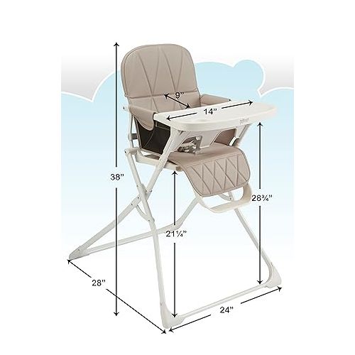  Primo PopUp Folding High Chair, 28x24x38 Inch (Pack of 1)