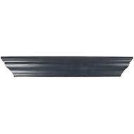 PRINZ Shelves Large 36 Black Wash Crown Molding Wood, Contemporary Floating Wall Shelf, 36 X 5 X 4