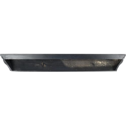  PRINZ Shelves Large 36 Black Wash Crown Molding Wood, Contemporary Floating Wall Shelf, 36 X 5 X 4