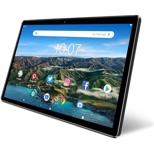  Android Tablet 10 inch, PRITOM M10, 2 GB RAM, 32 GB Android 10.0 Tablet, 10.1 inch IPS HD Display, GPS, FM, Quad-Core Processor, Wi-Fi (M10 Black)