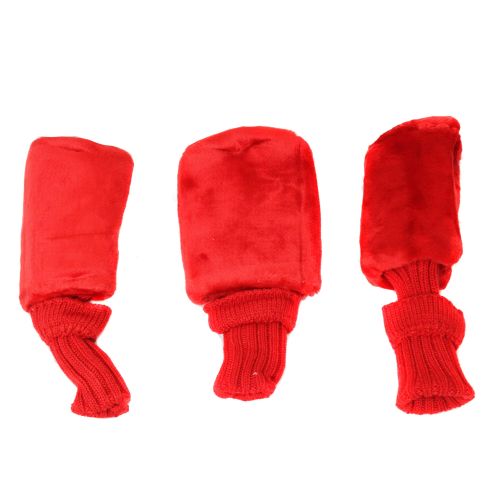 프로 Pro Source Interchangeable Numbers Long Neck Fur-Knit Golf Club Headcovers (Set of 3)