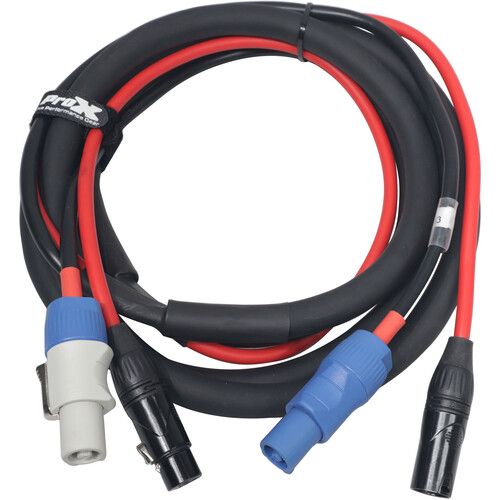 프로 ProX Jumper PowerKon and XLR Link Cable (10')