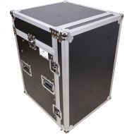 ProX 14 RU Vertical Amp Rack with 10 RU Top Mixer DJ Combo Flight Case