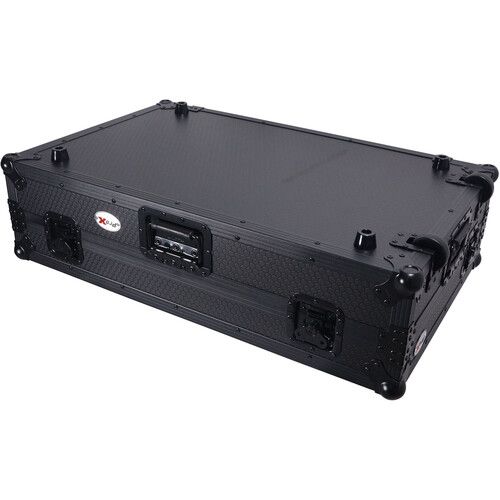 프로 ProX ATA Flight-Style Road Case for RANE Four DJ Controller with Laptop Shelf with?LED and Wheels (1 RU, Black)