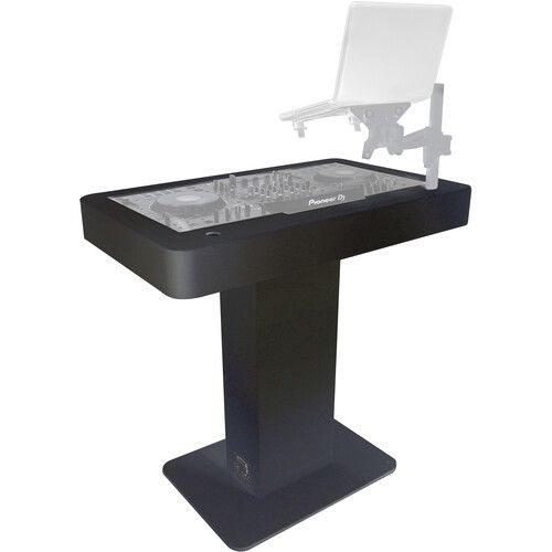 프로 ProX DJ Control Tower / Podium Travel Stand for DJ Controllers (Black)