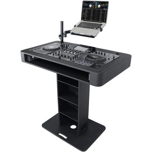 프로 ProX DJ Control Tower / Podium Travel Stand for DJ Controllers (Black)