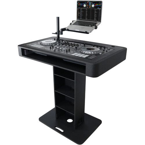 프로 ProX DJ Control Tower / Podium Travel Stand for DJ Controllers (Black)