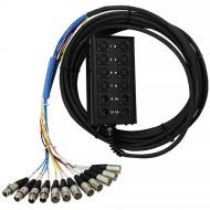 Pro Co Sound StageMaster Snake 12 Channel Stagebox to Fanout (8 x Send + 4 x XLR Male Return) (150')