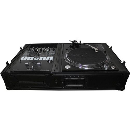 프로 ProX XS-TMC1012WBL Universal Single-Turntable and Mixer Coffin Case (Black on Black)