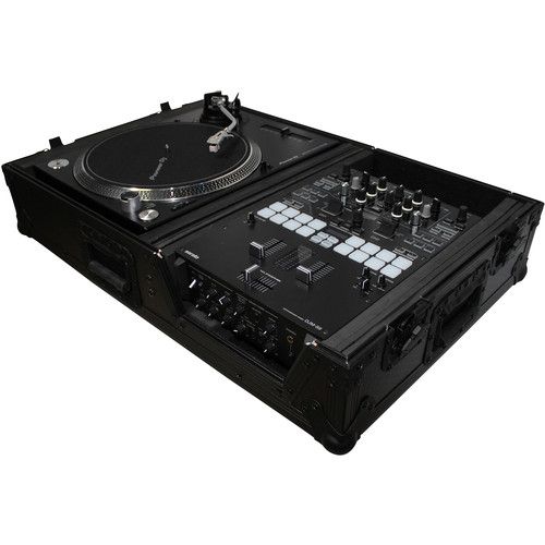 프로 ProX XS-TMC1012WBL Universal Single-Turntable and Mixer Coffin Case (Black on Black)