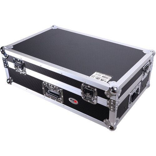 프로 ProX ATA Style Flight Case for Pioneer DDJ-REV7 and DDJ-1000 SRT DJ Controller Kit (Silver/Black)