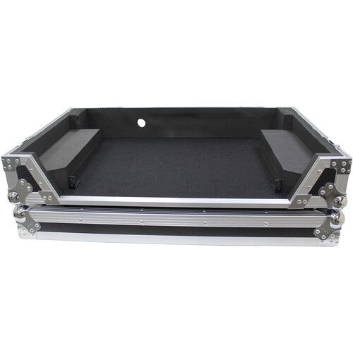 프로 ProX Flight Case with 1 RU Rackspace and Wheels for RANE ONE (Silver on Black)