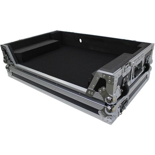 프로 ProX Flight Case with 1 RU Rackspace and Wheels for RANE ONE (Silver on Black)