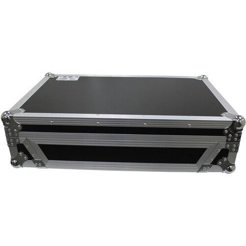 프로 ProX Flight Case with 1 RU Rackspace and Wheels for RANE ONE (Silver on Black)