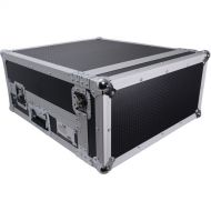 ProX T-2MRSS DJ Combo Flight Case (2 RU Vertical Rack, 10 RU Top Mixer Rack)