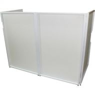 ProX Portable 4-Panel DJ Facade (White Frame)