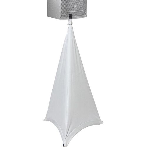 프로 ProX Lycra Cover Scrim for Speaker Tripod or Lighting Stand 2 Sided (White, Pair)