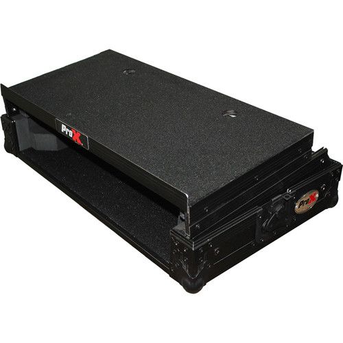 프로 ProX Flight Case with Shelf for Numark Mixtrack 3 / Pro 3 / Platinum Controller (Black on Black)
