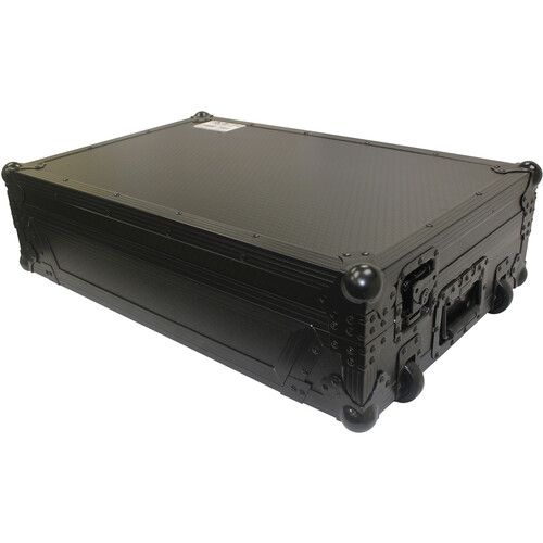 프로 ProX Flight Case with 1 RU Rackspace and Wheels for RANE ONE (Black on Black)