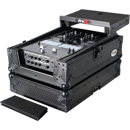 프로 ProX XS-DJMS11LTBL Flight Case with Sliding Shelf for Pioneer DJM S-11 Mixer (Black on Black)