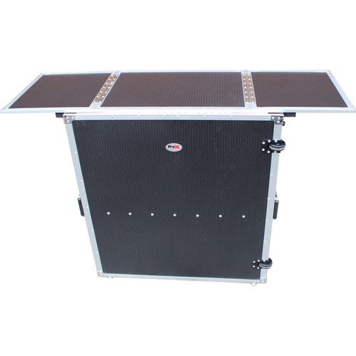 프로 ProX Transformer Series Fold-Away DJ Performance Desk Facade with Wheels