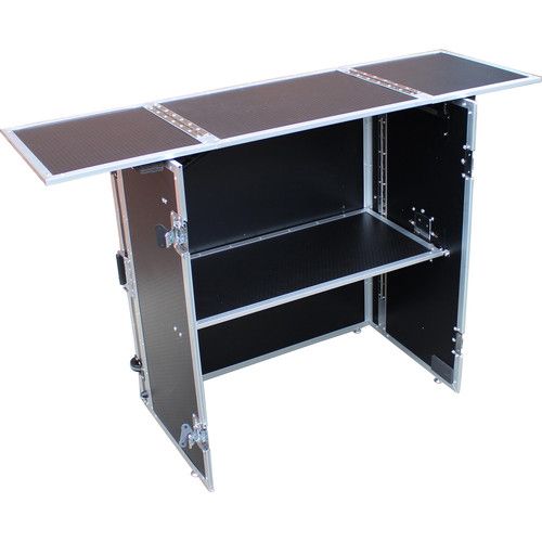 프로 ProX Transformer Series Fold-Away DJ Performance Desk Facade with Wheels