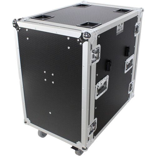 프로 ProX Amplifier Rackmount Flight Case with Casters (16 RU, 24