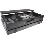 ProX DJ Coffin Flight Case for RANE DJ Seventy-Two Mixer and Two Turntables (Black on Black)