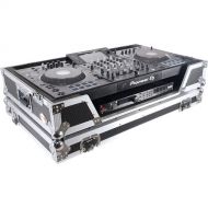 ProX Flight Case with Wheels for Pioneer DJ XDJ-XZ System (Silver on Black)