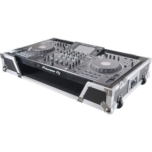 프로 ProX Flight Case with Wheels for Pioneer DJ XDJ-XZ System (Silver on Black)