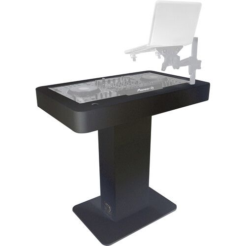 프로 ProX XZF-DJCT BL DJ Control Tower / Podium Travel Stand for DJ Controllers with Hard Case (Black)